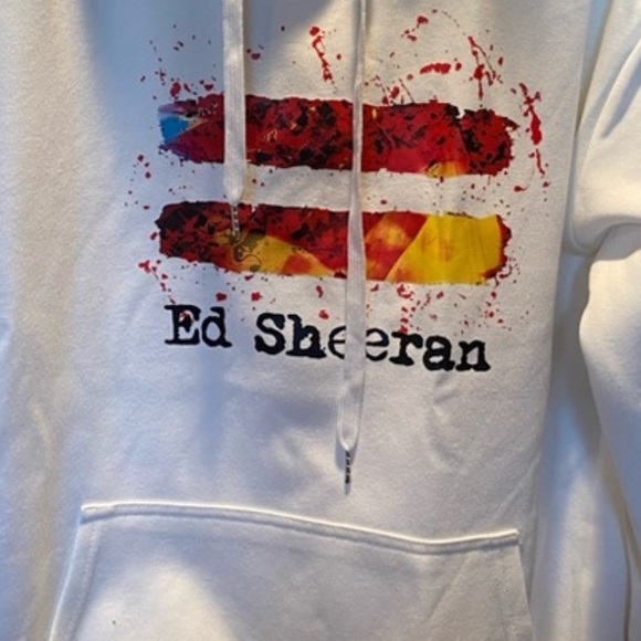 Ed Sheeran concert hoodie - Equals splatter white - Picture 2 of 5